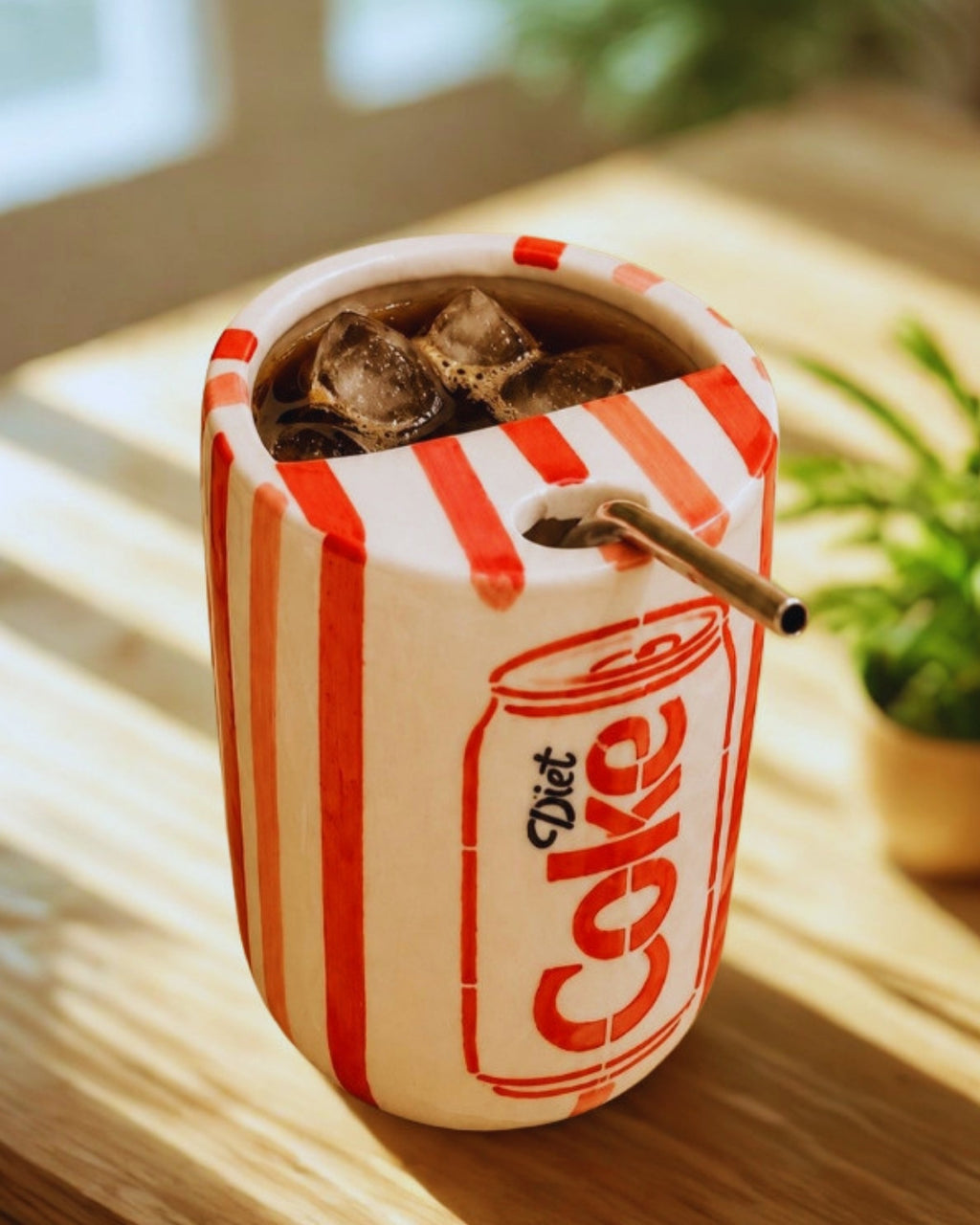 FizzPop Ceramic Soda Can Mug with Stainless Steel Straw | Inkraft Paragon