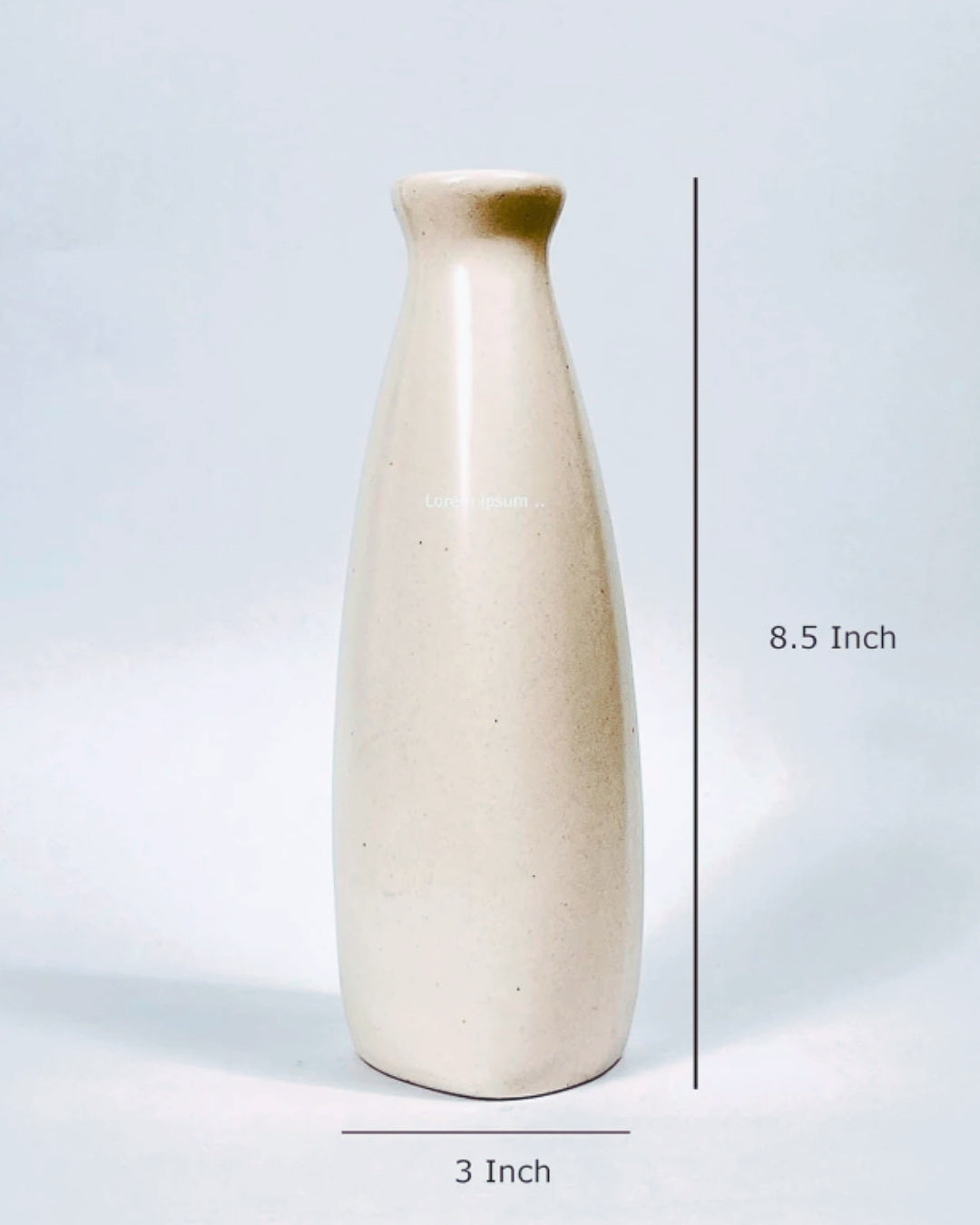Ivory Grace Handcrafted Ceramic Flower Vase | Minimalist Home Décor | Inkraft Paragon